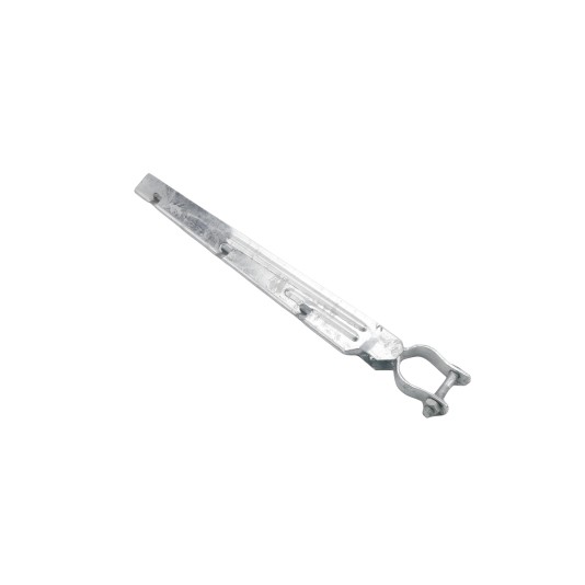 Chain Link Universal Barb Wire Post x 1 5/8" Top Rail Barb Wire Arm Clamp On Retrofit - Rail Barb Arm (Galvanized Steel)