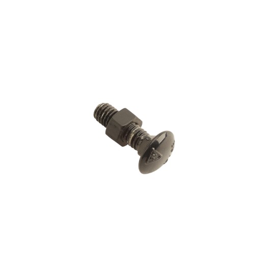 Chain Link 3/8" x 1 1/4" Carriage Bolt & Nut (HDG & Powder Coated Black)