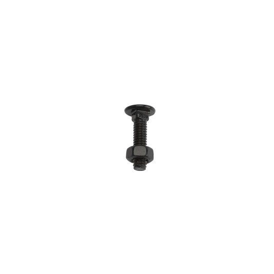 Chain Link 5/16" x 1 1/4" Carriage Bolt & Nut (HDG & Powder Coated Black)