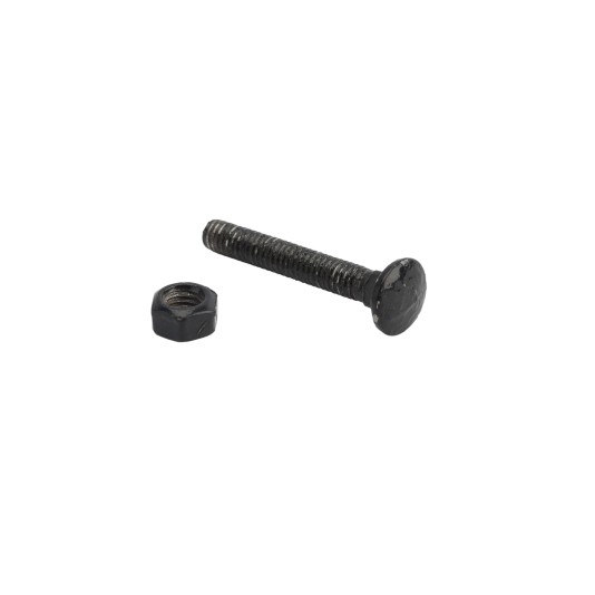 Chain Link 5/16" x 2" Carriage Bolt & Nut (HDG & Powder Coated Black)