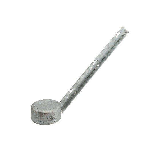 Chain Link 4 1/2" Corner Post 3-Strand 45 Barb Wire Arm - Terminal Post Barb Arm (Galvanized Steel)