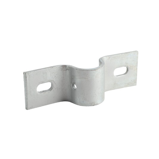 Chain Link 2" (1 7/8" OD) Industrial Facia / Side Wall Mount Chain Link Fence Bracket (Heavy Duty Pressed Steel Hot Dip Galvanized)