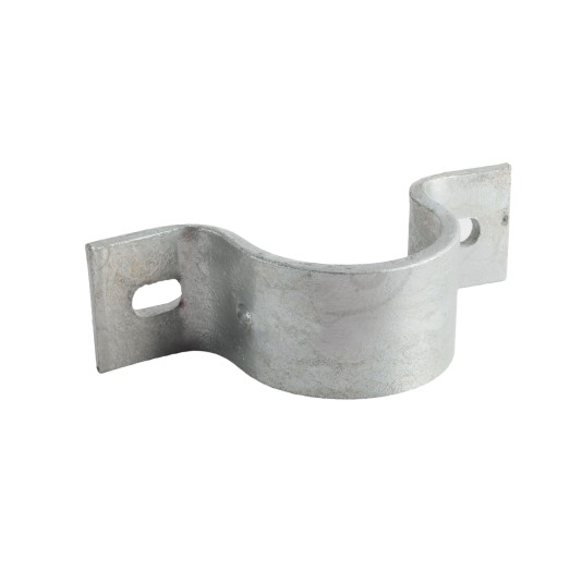 Chain Link 3" (2 7/8" OD) Industrial Facia / Side Wall Mount Chain Link Fence Bracket (Heavy Duty Pressed Steel Hot Dip Galvanized)
