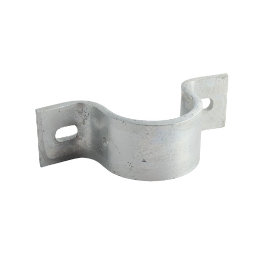 Chain Link 4" Industrial Facia / Side Wall Mount Chain Link Fence Bracket (Heavy Duty Pressed Steel Hot Dip Galvanized)