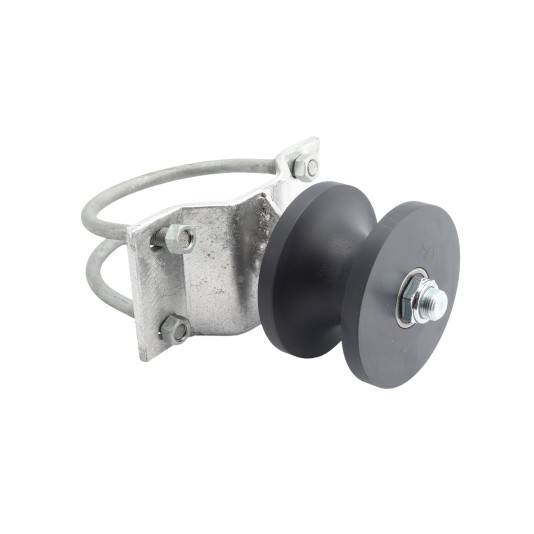 Chain Link 6 5/8" Round Post x 2 1/2" [2 3/8" OD] Round Gate Frame Nylon Cantilever Roller for Sliding Gates