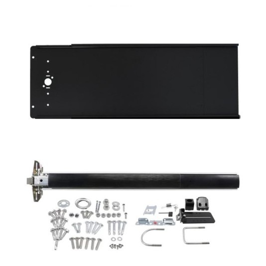 Chain Link DAC 36" Black Detex Superior Exit Bar Kit with Mounting Plate and Lock Box (Anodized Aluminum)