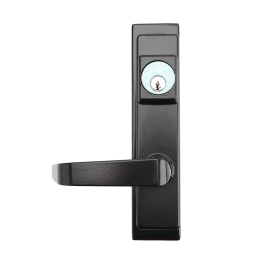 Chain Link DAC Lever Handle With Storeroom Function For Detex Bar (Black) (Panic Bars)