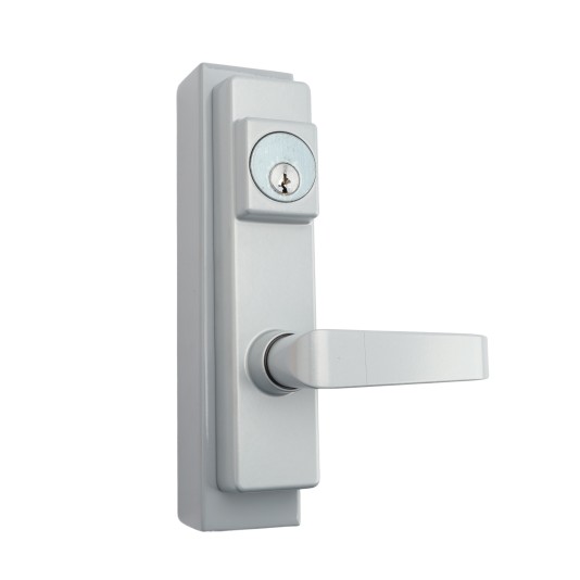 Chain Link DAC Lever Handle With Storeroom Function For Detex Bar (Silver)