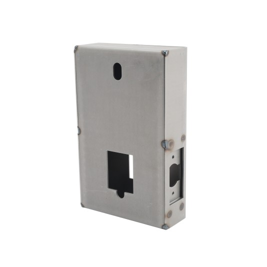 Chain Link DAC Gate and Lock Box for Combination Lock and Lever Handle 