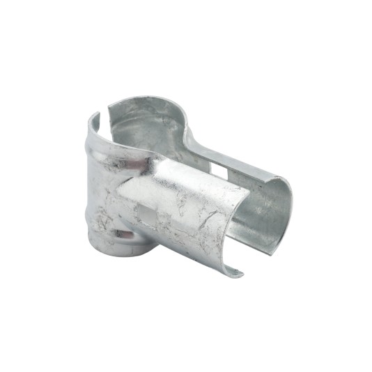 Chain Link 1 5/8" x 1 5/8" End Rail Clamp - Rail Band, T Clamp (Galvanized Steel) 