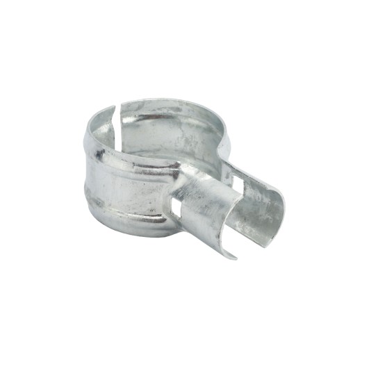 Chain Link 3 1/2" x 1 5/8" Black End Rail Clamp - Rail Band, T Clamp (Galvanized Steel) 