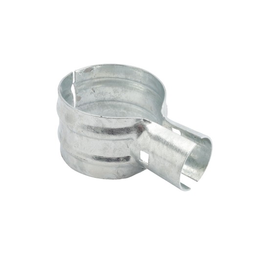 Chain Link 4" x 2" End Rail Clamp - Rail Band, T Clamp (Galvanized Steel)