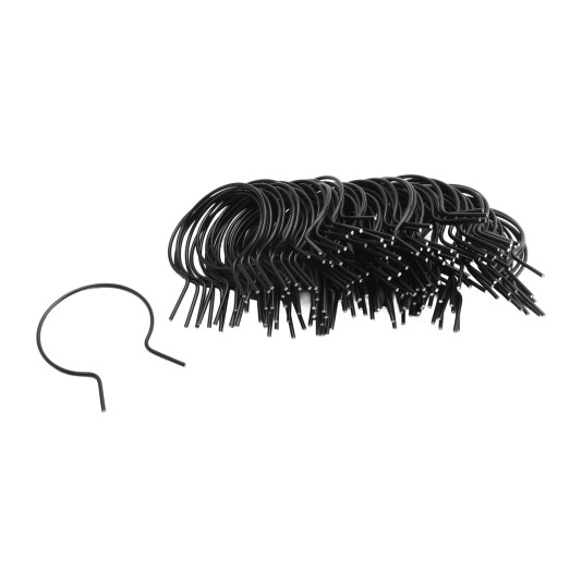 EZ Twist 3 1/2" (3 1/2" OD) x 9 Gauge Preformed Galvanized Steel Tie Wire - Fence Ties - 100 Pack (Galvanized Steel)