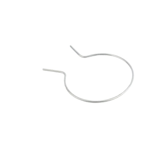 EZ Twist 4" x 9 Gauge Preformed Galvanized Steel Tie Wire - Fence Ties - 100 Pack (Galvanized Steel)