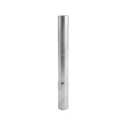 12" Chain Link Fence Post Extender - 12" x 2" (1 7/8" OD) (Galvanized Steel) 