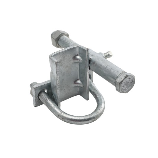 Chain Link 1 5/8" - 1 1 7/8"Heavy Duty Track Wheel Bracket with U-Bolt - Pressed Steel (Bracket)