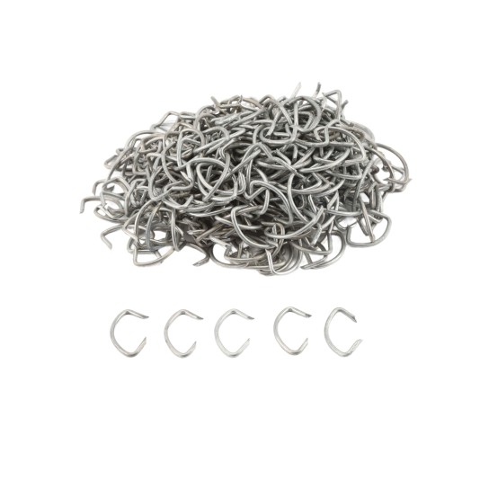 12 Gauge Galvanized Steel 1.2 oz Chain Link Fence Hog Rings (2 LBS )