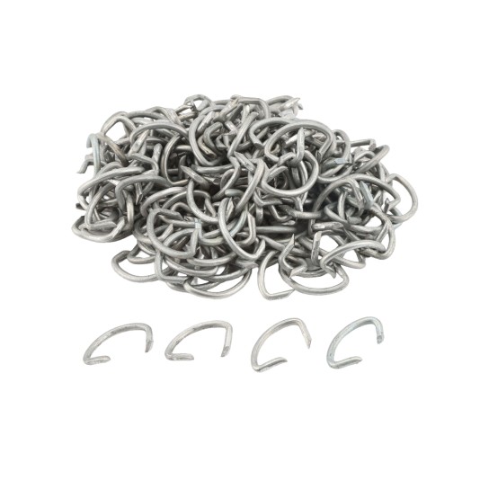 9 Gauge Galvanized Steel 1.2 oz Chain Link Fence Hog Rings (2 LBS )