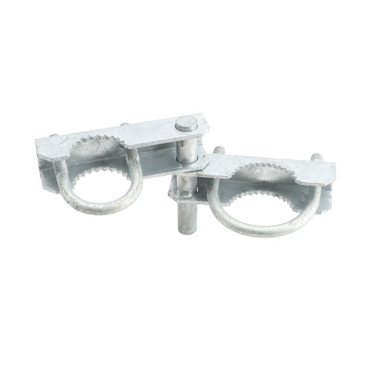 Chain Link 2 1/2" [2 3/8" OD] Industrial Offset Gate Hinge (Pressed Steel)