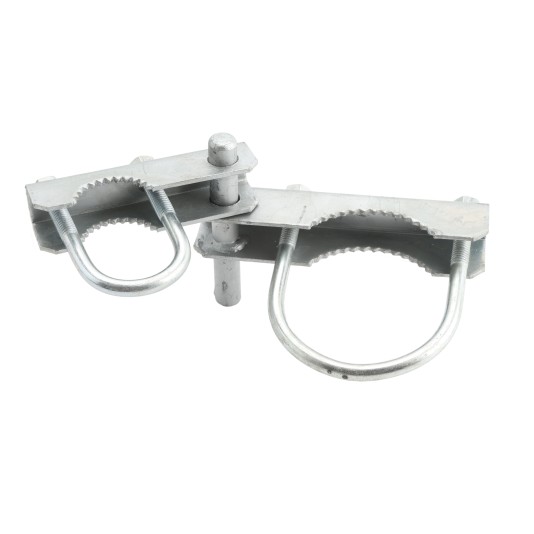 Chain Link 4" Industrial Offset Hinge (Pressed Steel)