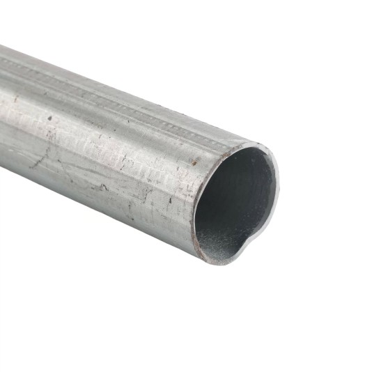 Chain Link 10' 6" Long x 1 3/8" Round Residential Fence Pipe Tubing [0.055" Wall] - Galvanized Steel