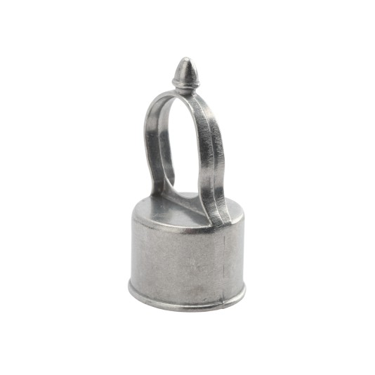 Chain Link 2" [1 7/8" OD] x 1 3/8" [1 3/8" OD] Acorn Top Rail Eye Top Loop Cap - Line Post Top Cap (Die Cast Aluminum) (Loop Cap)
