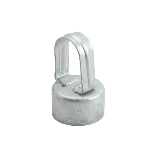 Chain Link 2 1/2" [2 3/8" OD] x 1 5/8" [1 5/8"; OD] Top Rail Eye Top Loop Cap - Line Post Top Cap (Galvanized Steel)