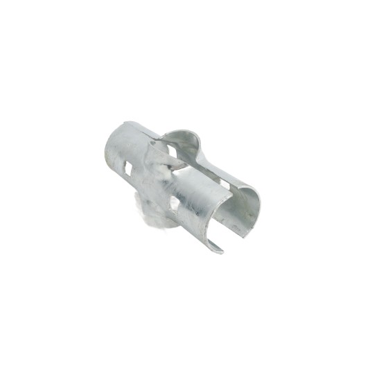 Chain Link 2" [1 7/8" OD] x 2" [1 7/8" OD] Line Rail Clamp - Boulevard Clamp (Galvanized Pressed Steel)