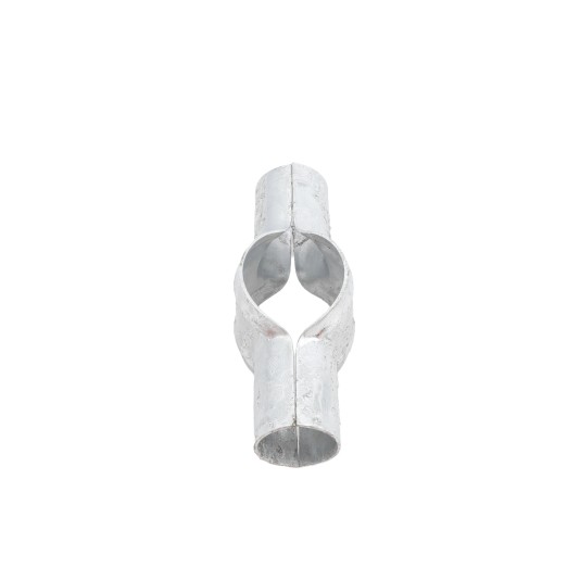 Chain Link 2 1/2" [2 3/8" OD] x 1 5/8" Line Rail Clamps - Boulevard Clamp (Galvanized Steel)