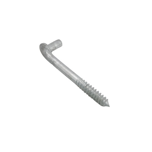 Chain Link Male Lag Screw Gate Hinge 5/8" x 6" (Adjustable) - Galvanized Steel