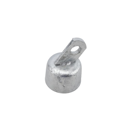 Chain Link 1 5/8" [1 5/8" OD] Offset Rail End Cup - End Rail (Pressed Steel)