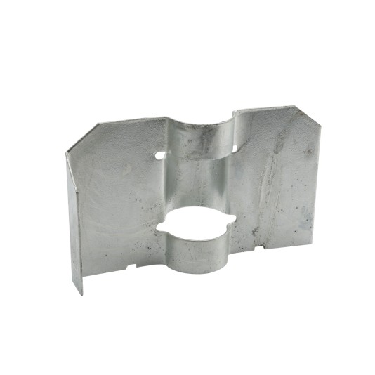 Chain Link 2 1/2" [2 3/8" OD] Post Anchor for Securing Fence Posts (Galvanized Pressed Steel)