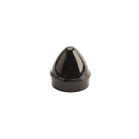 Chain Link 1 3/8" Black Die-Cast Aluminum External Acorn Post Cap Chain Link Acorn Pipe Post Cap