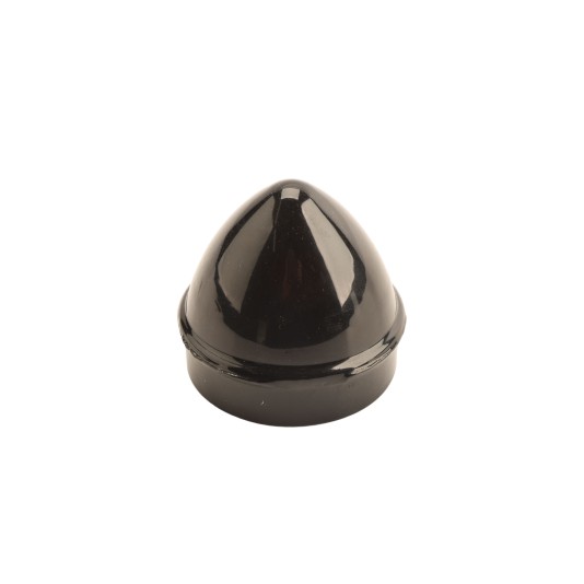 Chain Link 1 5/8" Black Die-Cast Aluminum External Acorn Post Cap Chain Link Acorn Pipe Post Cap