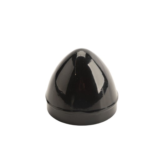 Chain Link 2 1/2" Black Die-Cast Aluminum External Acorn Post Cap (Fits 2 3/8" OD) Chain link Acorn Pipe Post Cap
