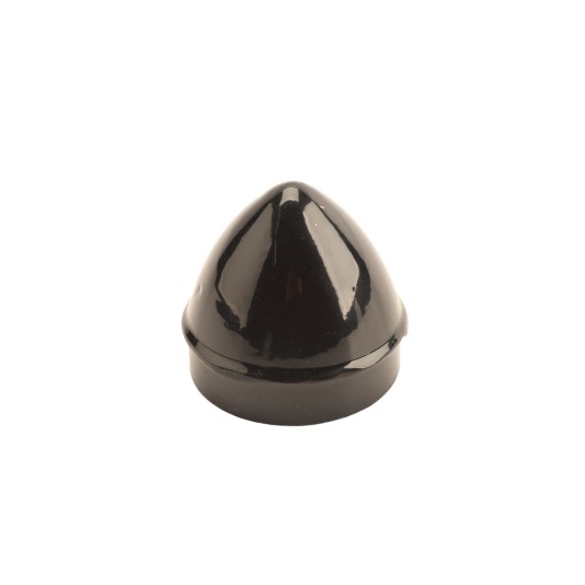 Chain Link 2" Black Die-Cast Aluminum External Acorn Post Cap (Fits 1 7/8" OD) Chain Link Acorn Pipe Post Cap