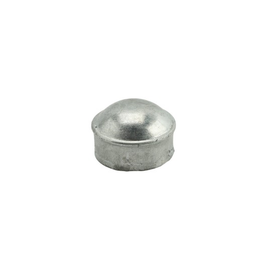 Chain Link Fence 2" [1 7/8" OD] Round Dome External Fence Post Cap (Pressed Steel)