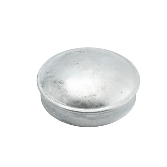 Chain Link Fence 4 1/2" [And SCH40 4 1/2" OD Pipe] Galvanized External Round Dome Fence Post Cap (Pressed Steel)