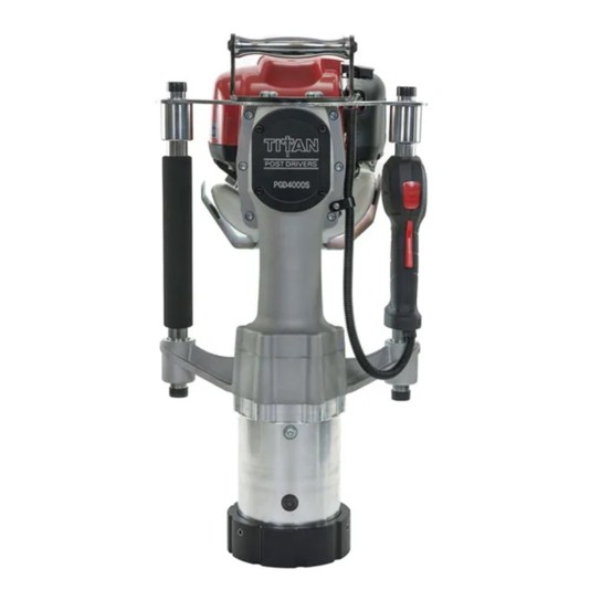 Titan Post Drivers PGD4000XPKG-PFR Gas Powered Contractor X Series Driver w/ Barrel Kit & Drive Caps