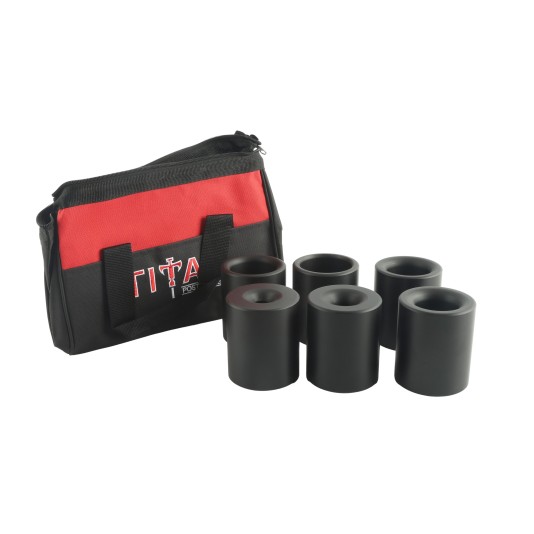 Titan Post Driver Barrel Bag w/ 6 Barrels (3/4" - 2 1/2") - PGDCTSKIT-RSX