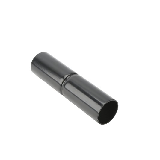 Chain Link 1 3/8" x 6" Black Top Rail Fence Sleeve (Pressed Steel)