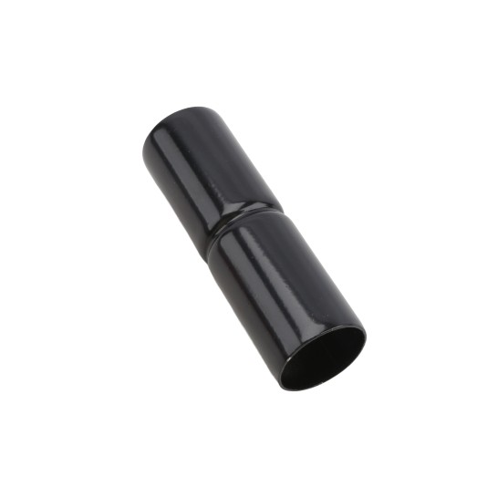 Chain Link 1 5/8" x 6" Black Top Rail Fence Sleeve (Pressed Steel)