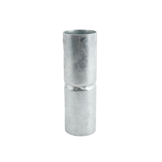 Chain Link 3" (2 7/8" OD) x 10" Extra Heavy-Duty Top Rail Fence Sleeve (Galvanized Pressed Steel) (Sleeves)
