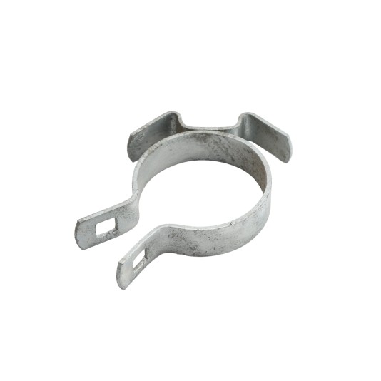 Chain Link 2 1/2" [2 3/8" OD] Clamp-On Post Keeper Bracket (Hot Dip Galvanized) (Latch)