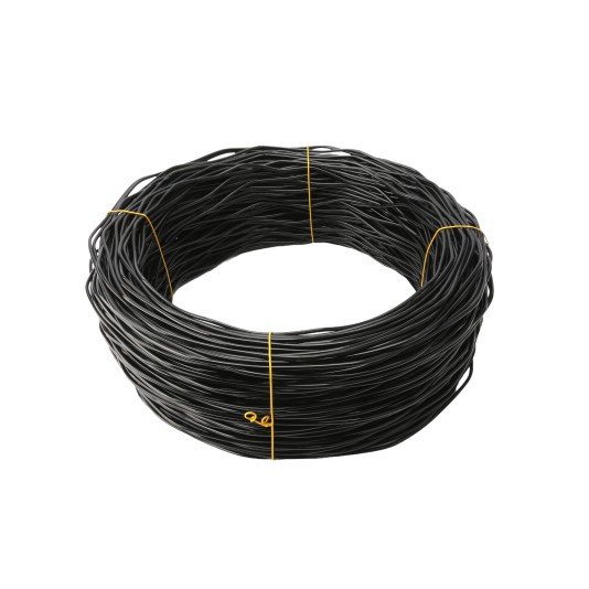Chain Link 1000' Black Spring Crimped Tension Wire [7 Gauge] (Steel)