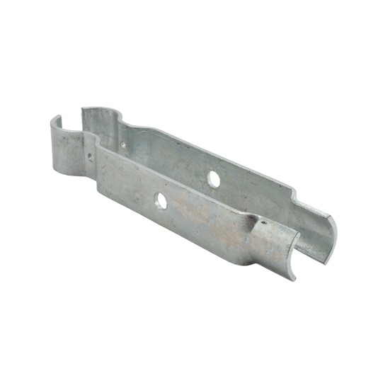 Chain Link Fence Single Wheel Carrier Bracket 2" [1 7/8" OD] x 6" - Heavy Duty HDG (Bracket Only)