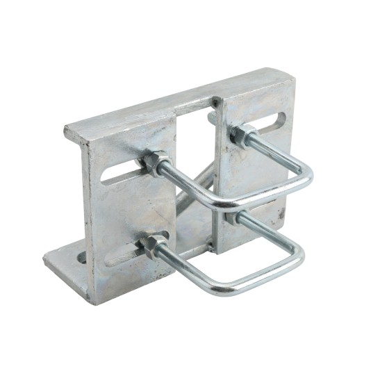Chain Link 3" Square Truck Bracket For Sliding Gates - Trolley Hanger Bracket (Galvanized Steel) - TB3S (Default)