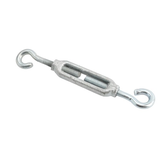 Heavy Duty Commercial Truss Rod Turnbuckle Tightener 3/8 x 6" (Malleable Hot Dip Galvanized)