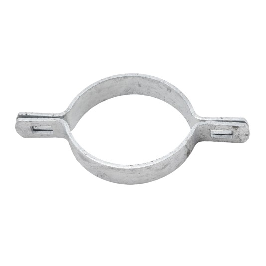 Chain Link 3" (2 7/8" OD) Two-Way Brace Band - 180 Degree Rail End Band (Galvanized Steel)