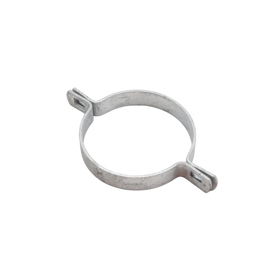 Chain Link 4" Two-Way Brace Band - 180 Degree Rail End Band (Galvanized Steel)